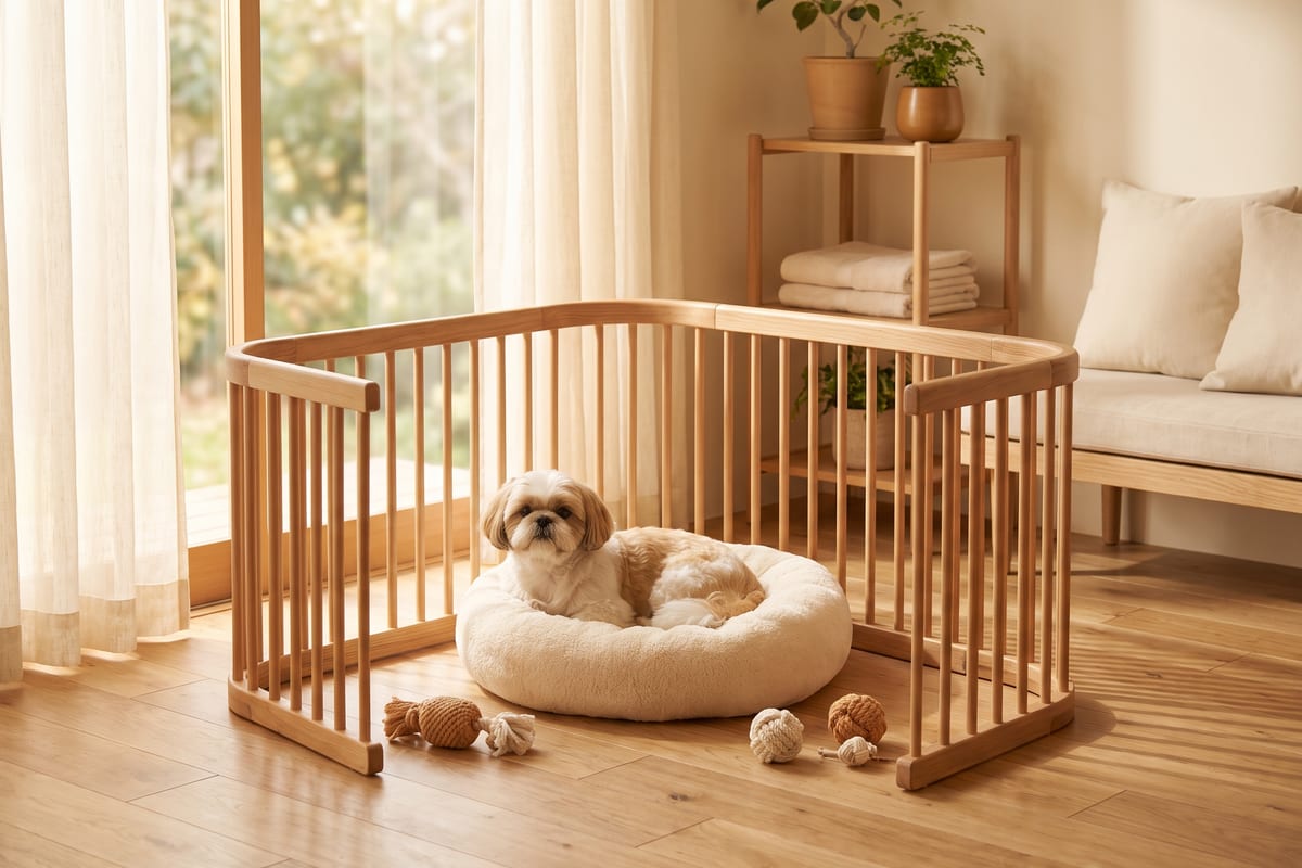 犬用ベッドでくつろぐシーズー(画像はイメージです)